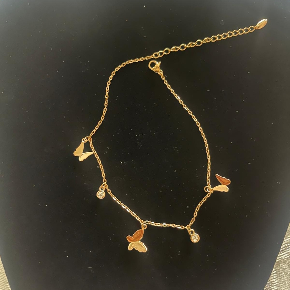Heart Butterfly Pendant Anklet Rose Gold Filled Star Moon Anklet for Women Trend